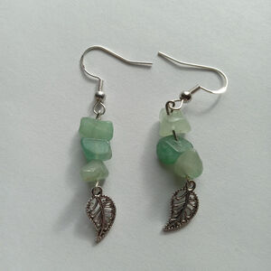 💕5/25 Green aventurine stone  earrings boho bohemian western hippie bohochic